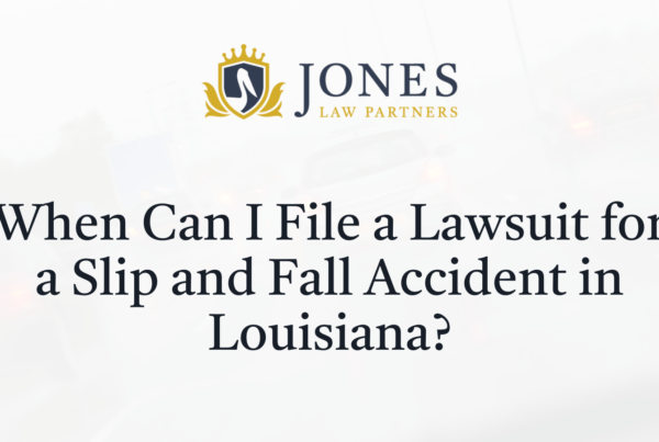 When Can I File a Lawsuit for a Slip and Fall Accident in Louisiana - Jones Law Partners - alexandria louisiana