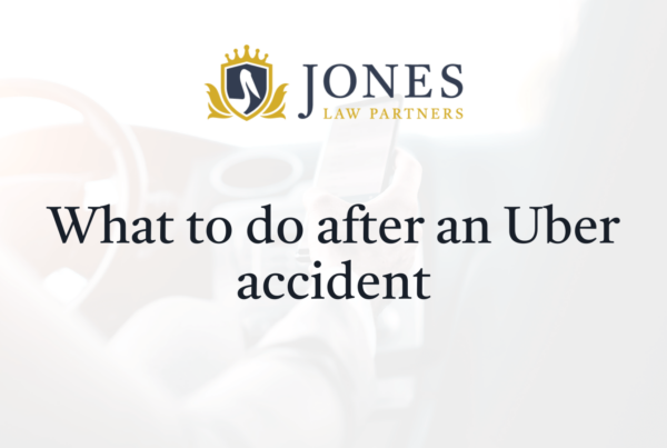 What to do after an Uber accident - Jones Law Partners - alexandria louisiana