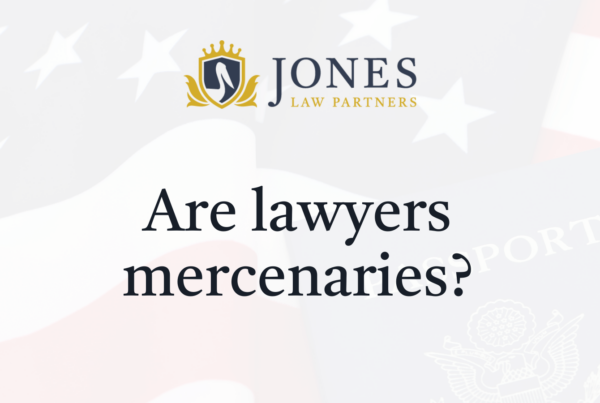 Are lawyers mercenaries - Jones Law Partners - alexandria louisiana