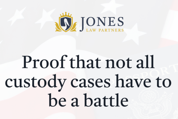 Proof that not all custody cases have to be a battle - Jones Law Partners - alexandria louisiana