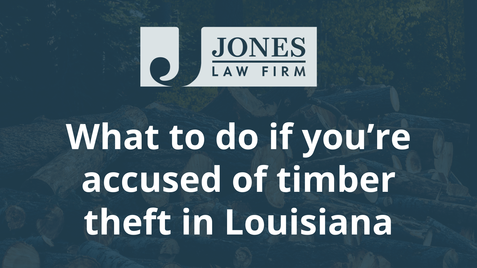 What to do if you’re accused of timber theft in Louisiana - jones law firm - louisiana