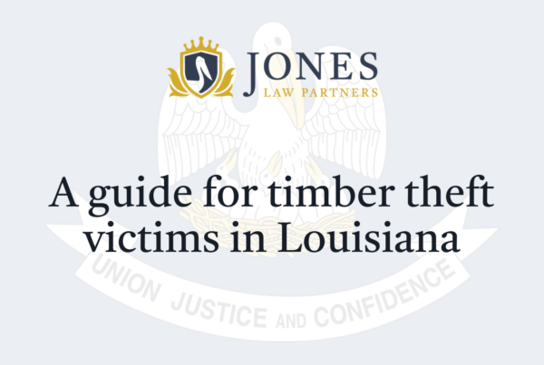 A guide for timber theft victims in Louisiana - Jones Law Partners - alexandria louisiana