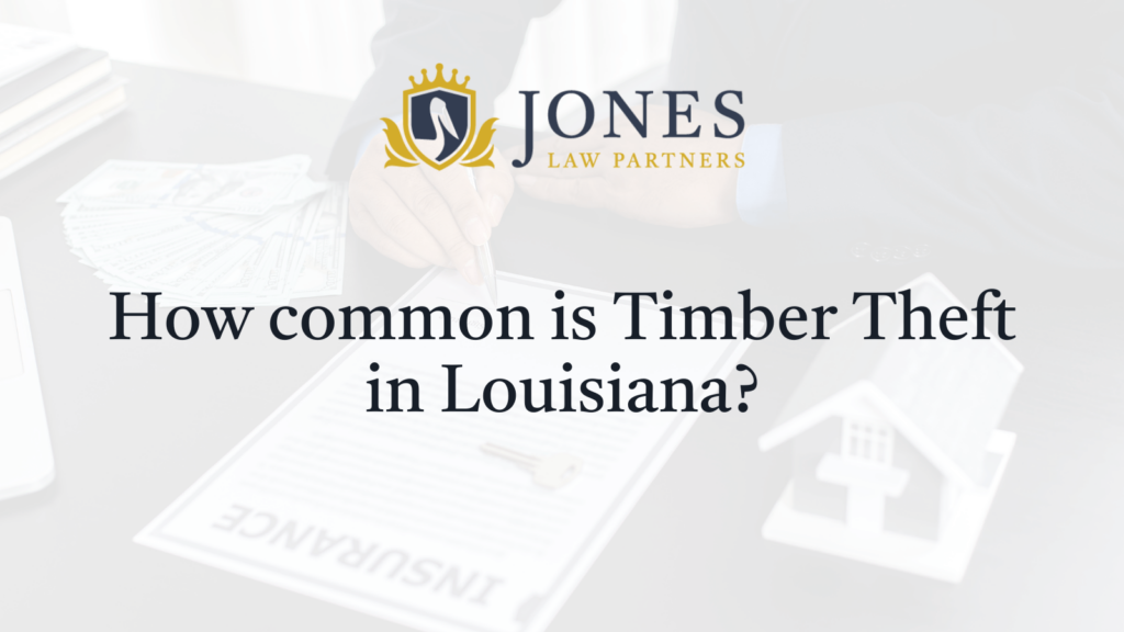 How common is Timber Theft in Louisiana - Jones Law Partners - alexandria louisiana