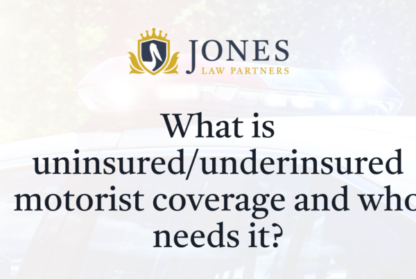 What is uninsuredunderinsured motorist coverage and who needs it - Jones Law Partners - alexandria louisiana